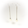 Earrings pearl shine