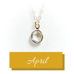 Golden birthstone | April | Remembrance Jewellery