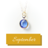 Golden birthstone | September | Remembrance jewellery