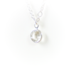 Silver birthstone | April | Remembrance jewellery