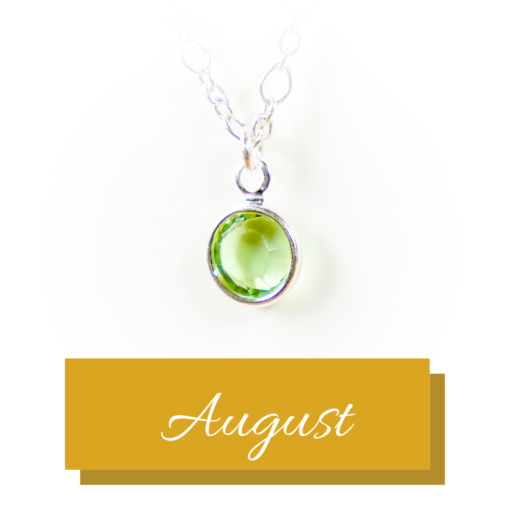Silver birthstone | August | Remembrance jewellery