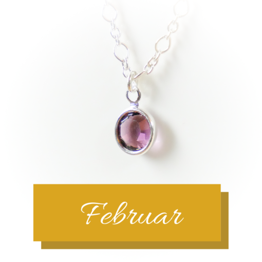 Silver birthstone | February | Remembrance jewellery