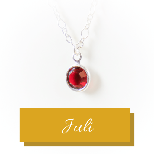 Silver birthstone | July | Remembrance jewellery