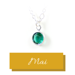 Silver birthstone | May | Remembrance jewellery