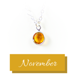 Silver birthstone | November | Remembrance jewellery